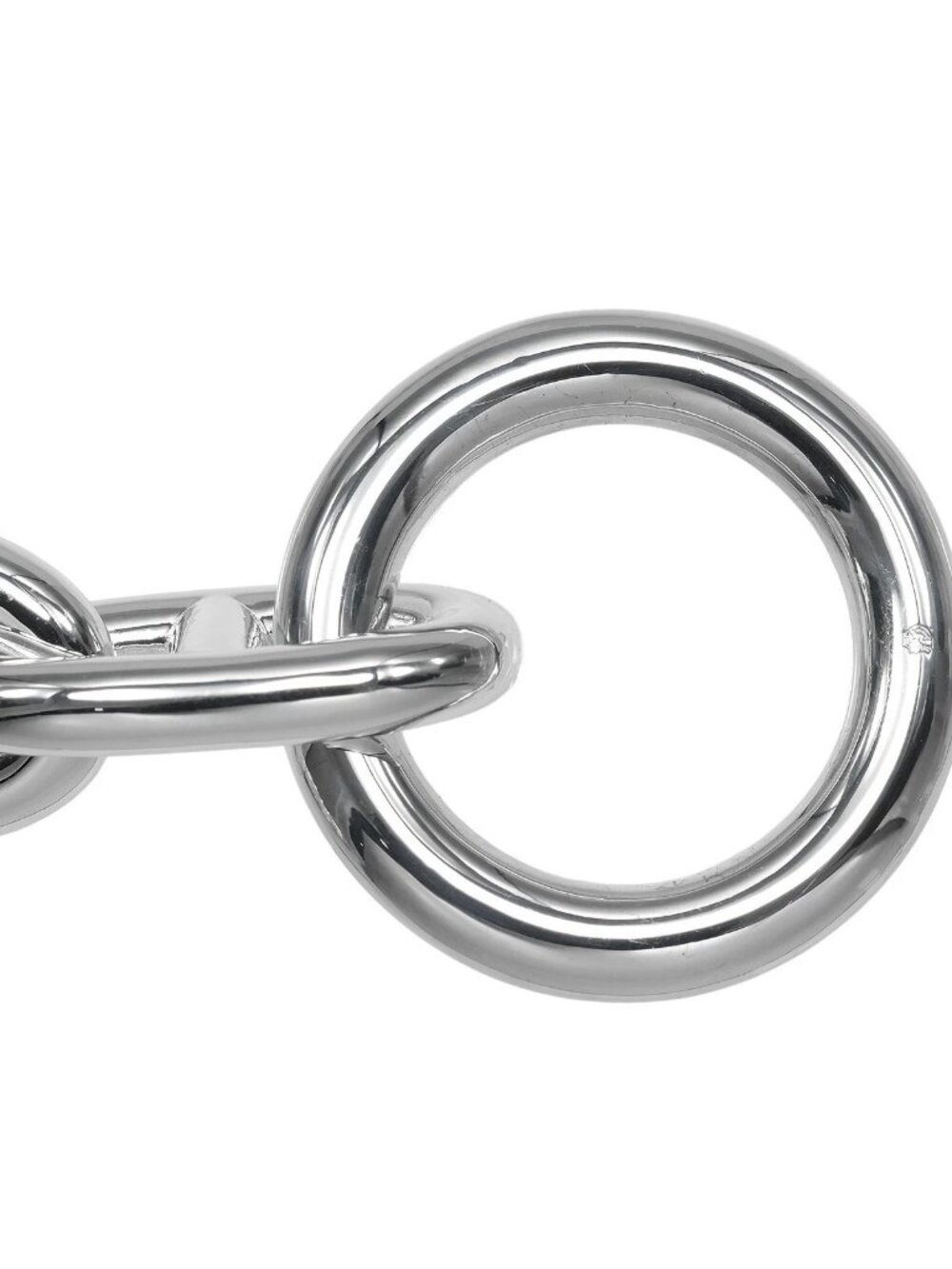 HERMES Chaine d'Ancre TGM 13 links Bracelet Silver925 121.5g Women - Picture 4 of 8
